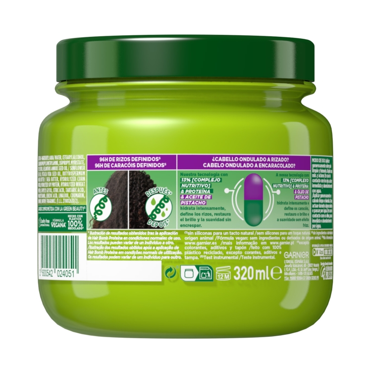 mascarilla nutri rizos, 320ml