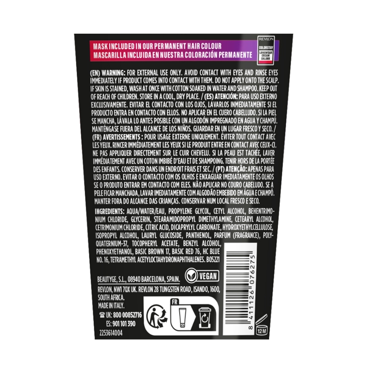 mascarilla colorstay rubio, 125ml