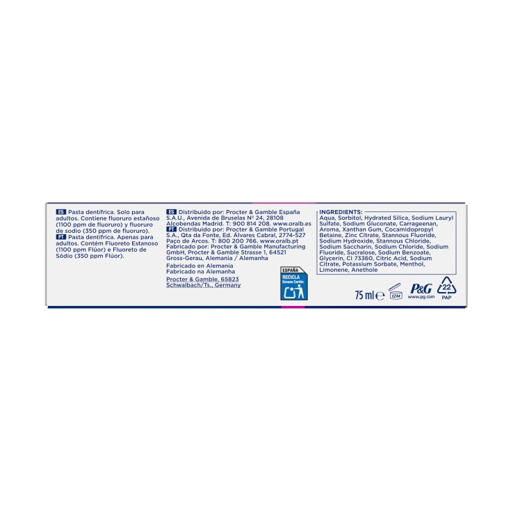 dentífrico advanced sensibilidad, 75ml