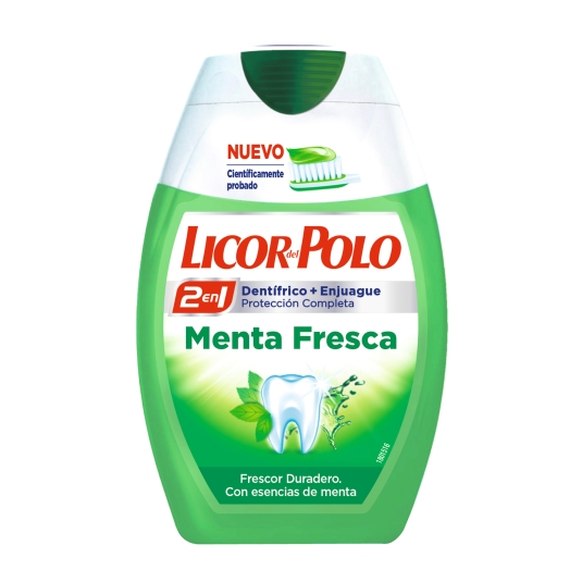 dentífrico 2 en 1 menta fresca, 75ml