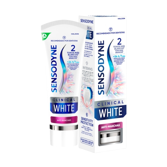 dentífrico clinical white anti-manchas, 75ml