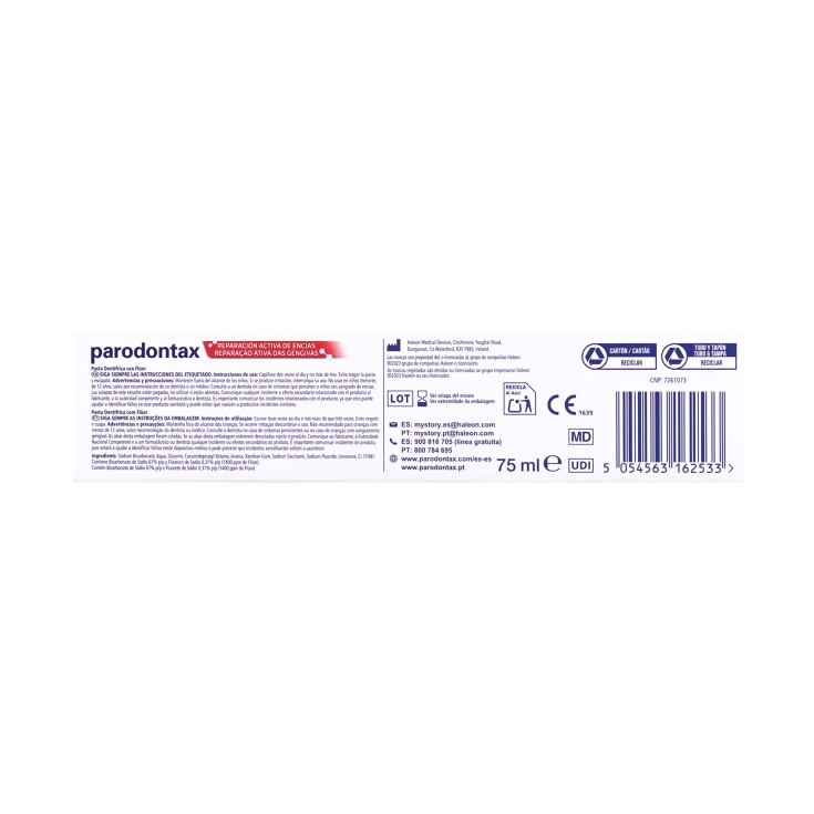 dentrífico repara encias menta fresca, 75ml