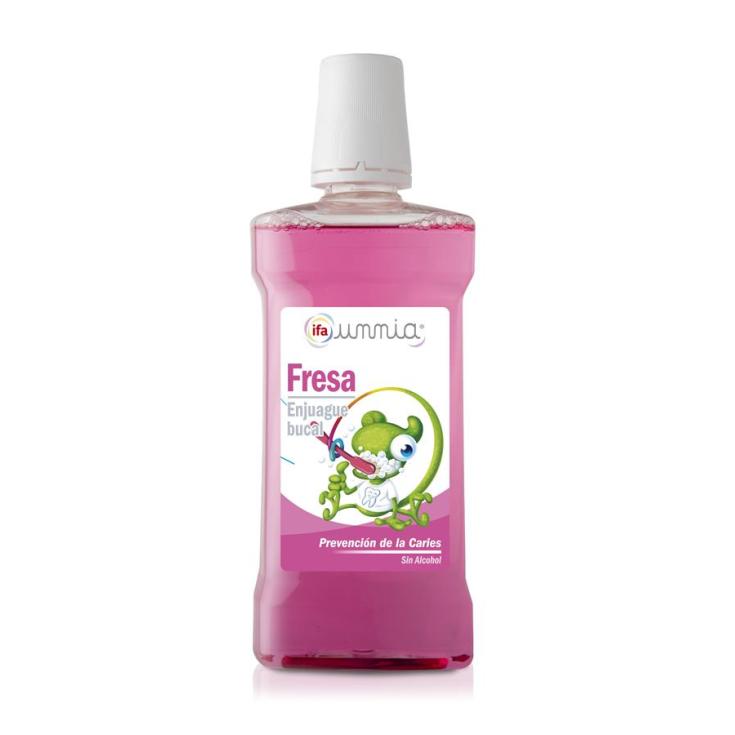 enjuague bucal infantil fresa, 500ml