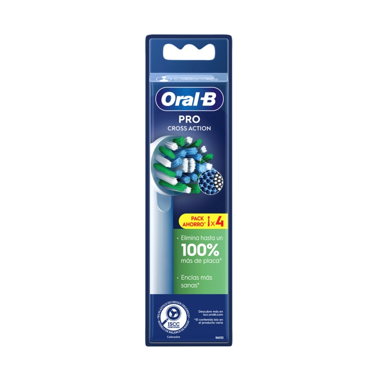 recambio cepillo dental pro cross action, 4ud