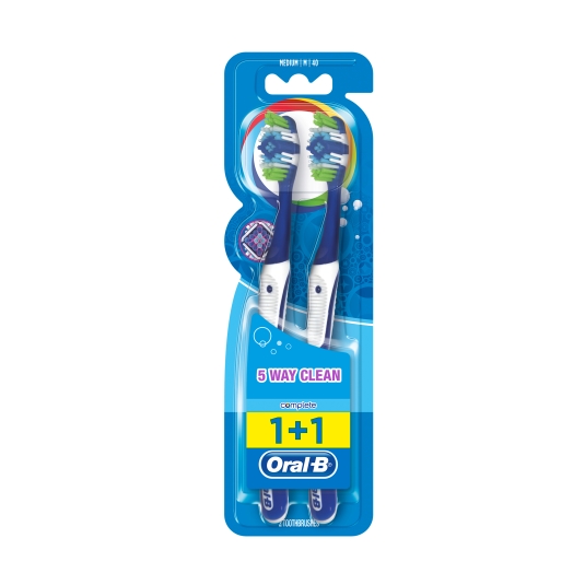 cepillo dental complete 5 way clean, pk-2
