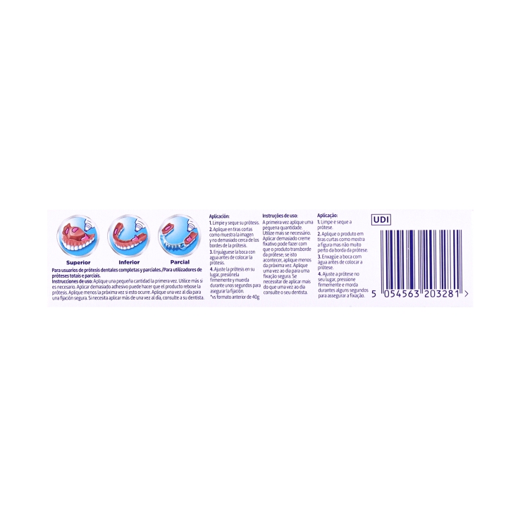crema fijadora sin sabor, 44g