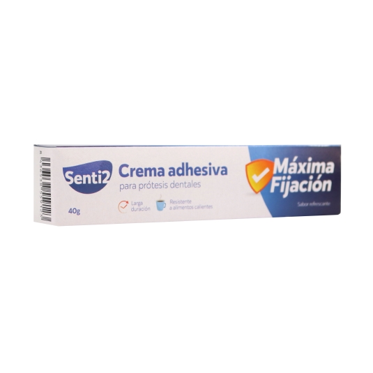 crema adhesiva para prótesis dentales, 40g