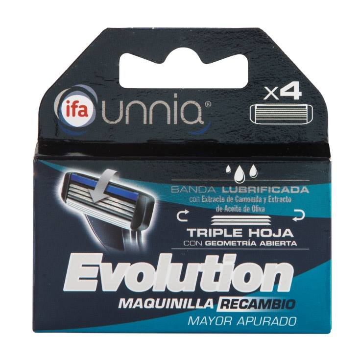 cargador evolution triple hoja, 4ud