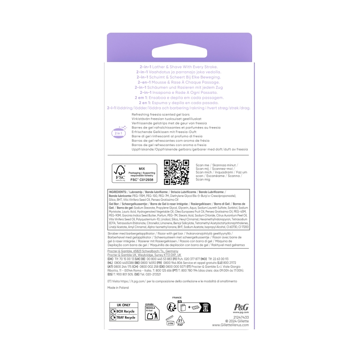 máquina mujer venus breeze, ud