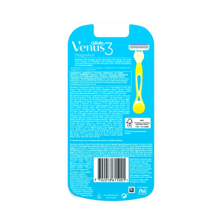 máquina desechable venus 3 dragonfruit, 3ud