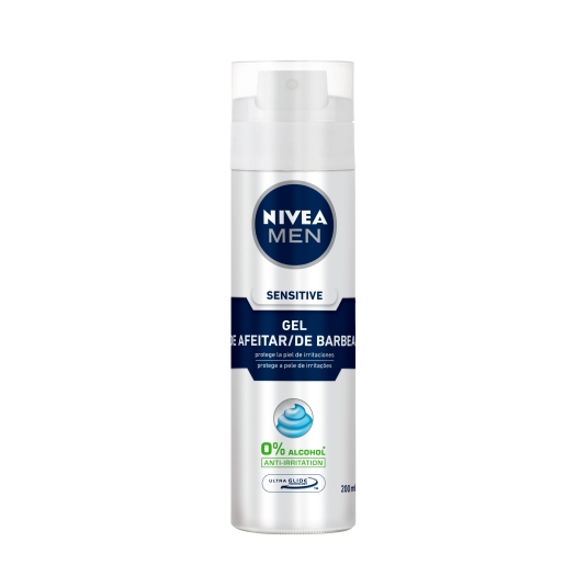 gel afeitar sensitive, 200ml
