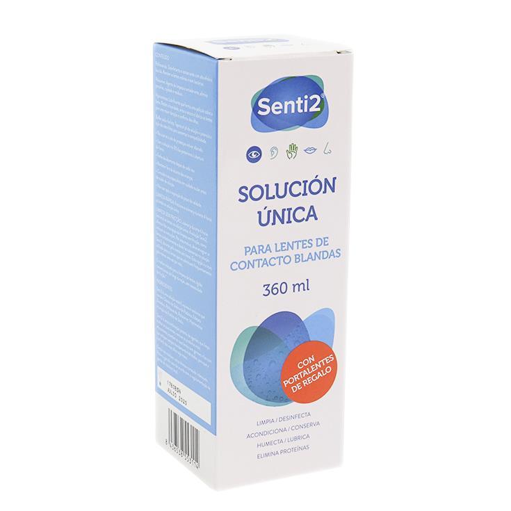 solución única lentes de contacto, 360ml