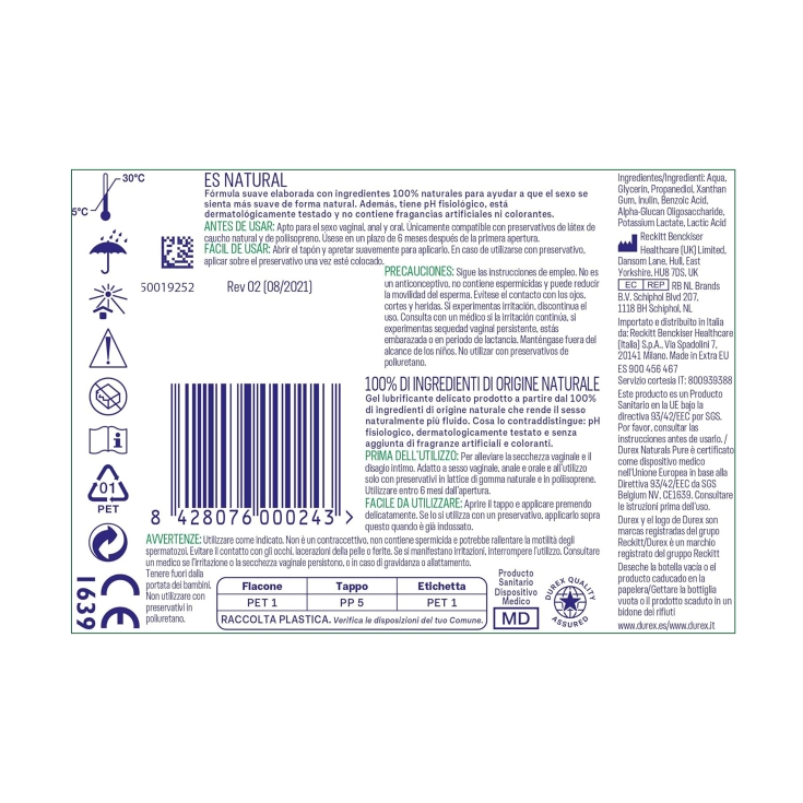 lubricante naturals, 100ml