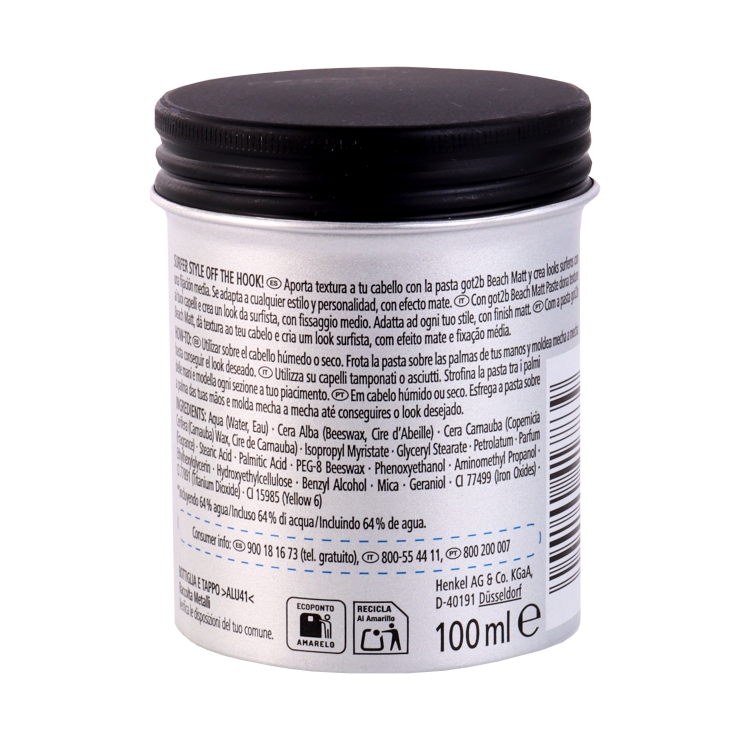 gel fijador beach matt, 100ml
