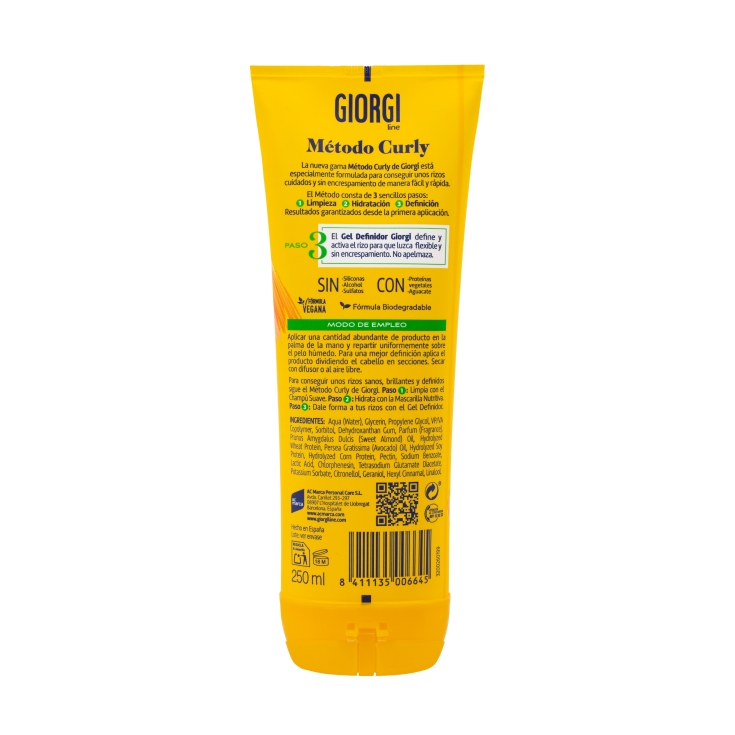 gel definidor método curly, 250ml