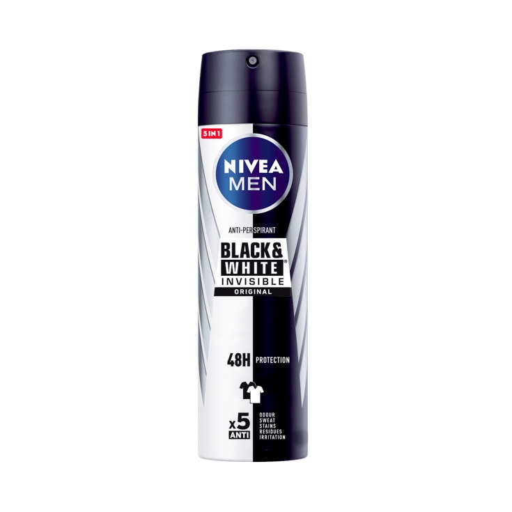 desodorante spray invisible black & white,200