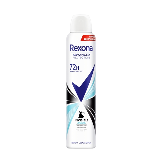 desodorante spray invisible aqua, 200ml