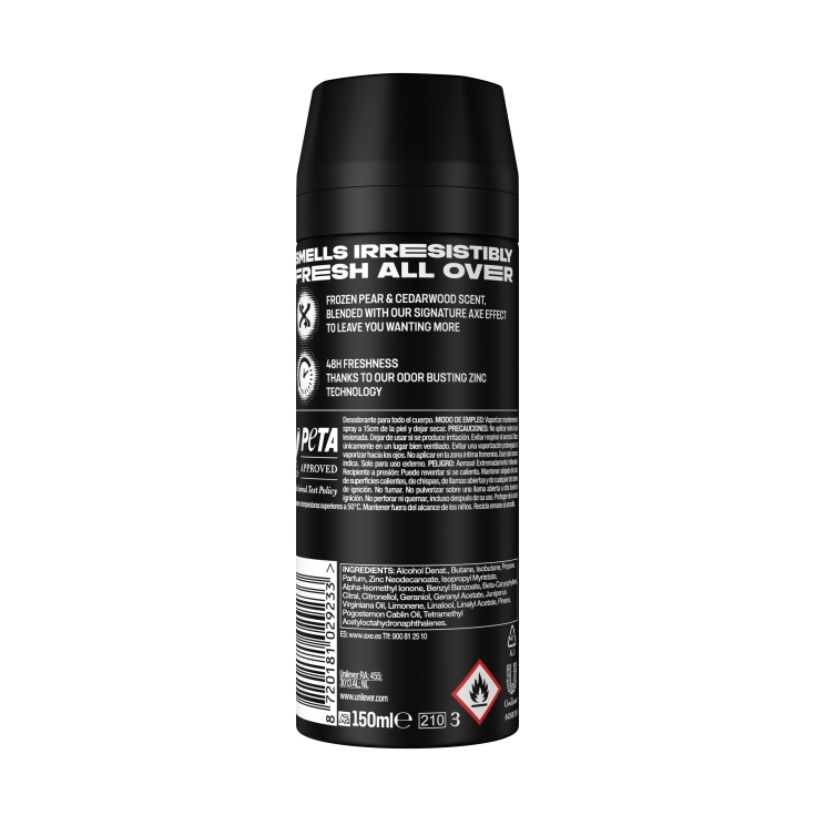desodorante spray black, 150ml