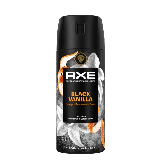 desodorante spray black vanilla, 150ml