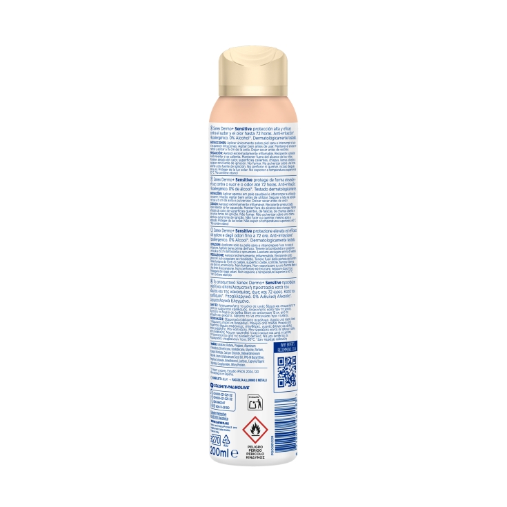 desodorante spray dermo sensitive, 200ml