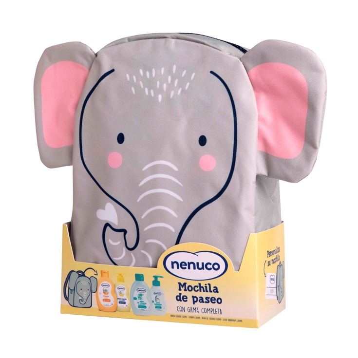 pack bebé mochila elefante, ud