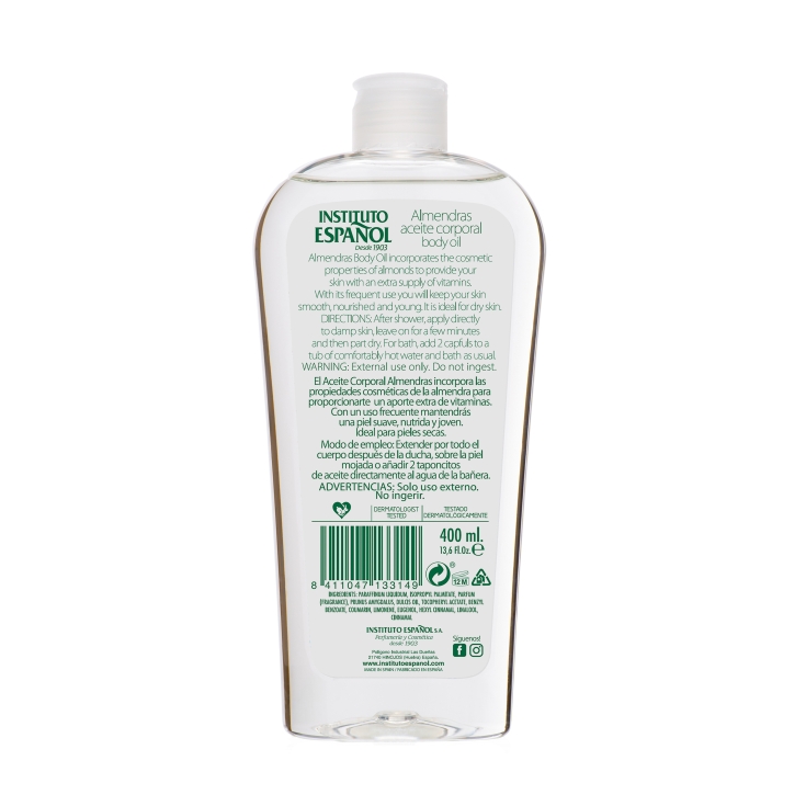 aceite corporal almendras, 400ml