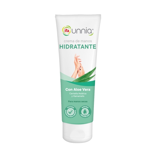 crema manos hidratante con aloe vera, 75g