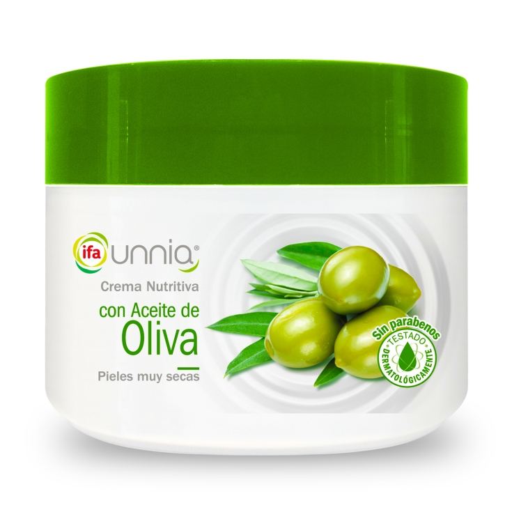 crema nutritiva con aceite oliva, 250ml