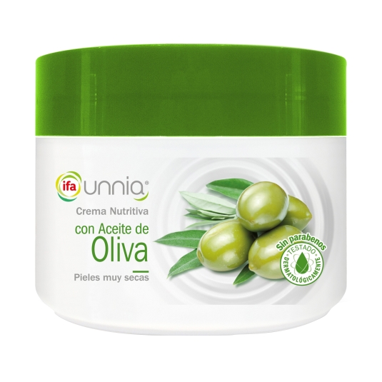 crema nutritiva con aceite oliva, 250ml