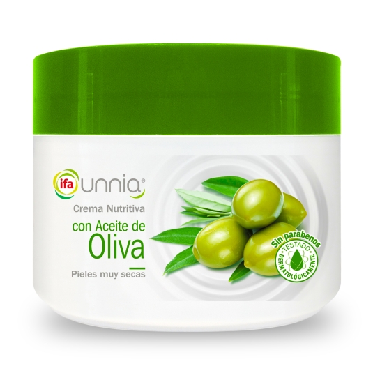 crema nutritiva con aceite oliva, 250ml