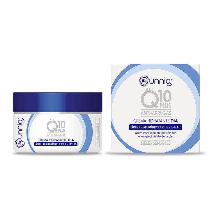 crema facial dia q10 antiarrugas, 50ml