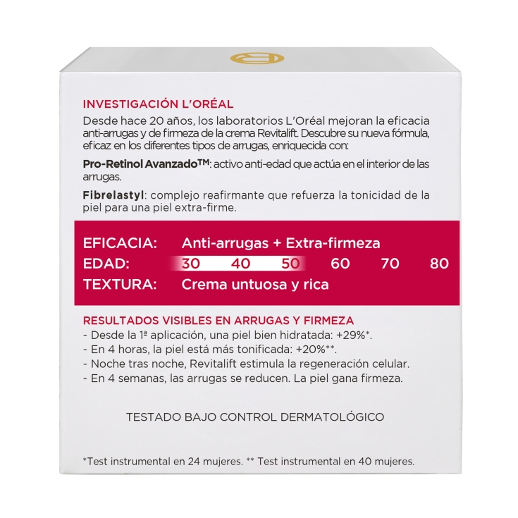 crema noche revitalift, 50ml