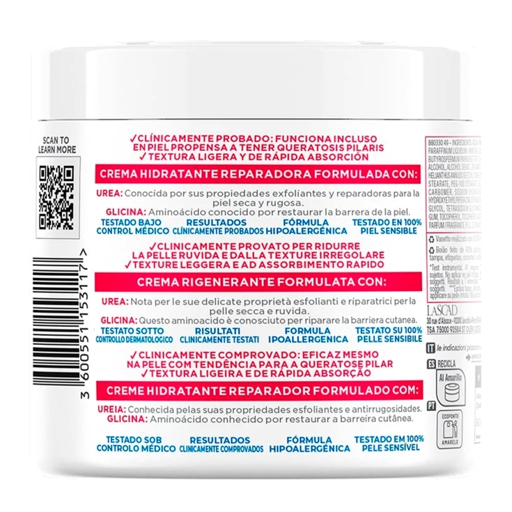 crema corporal urea, 400ml