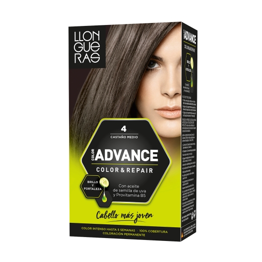 tinte castaño medio advance, nº4, ud