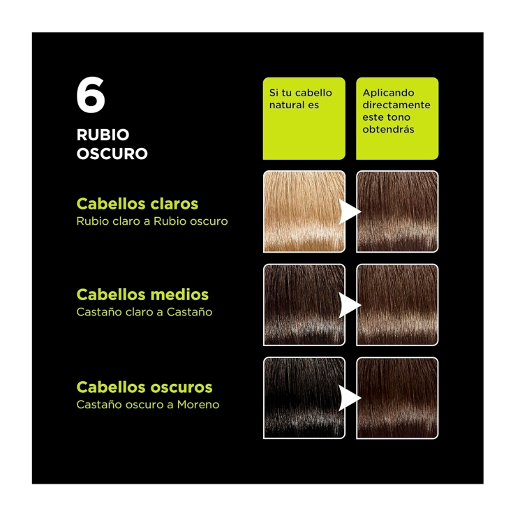 tinte rubio oscuro advance, nº6, ud