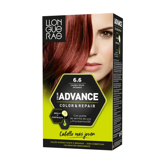 tinte caoba rojo intenso advance, nº6.6, ud