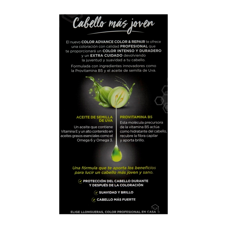 tinte rubio claro ceniza advance, nº8.1, ud