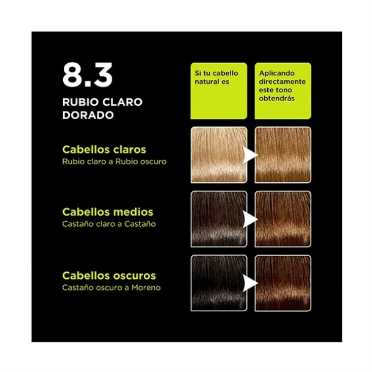 tinte rubio claro dorado advance, nº8.3, ud