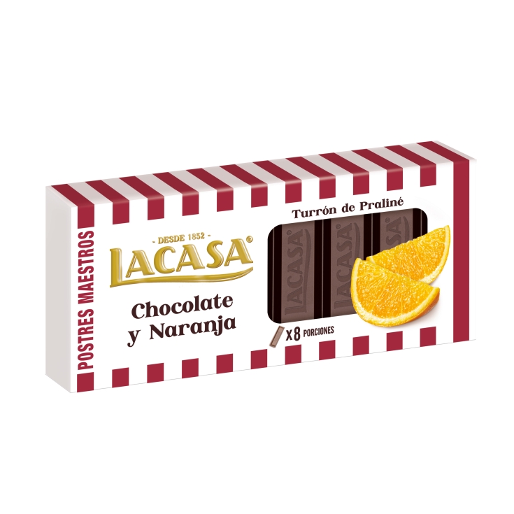 turrón chocolate y naranja, 225g