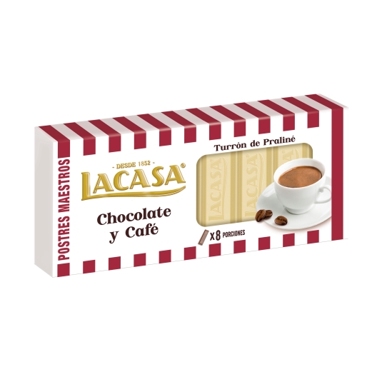 turrón chocolate blanco y café, 225g