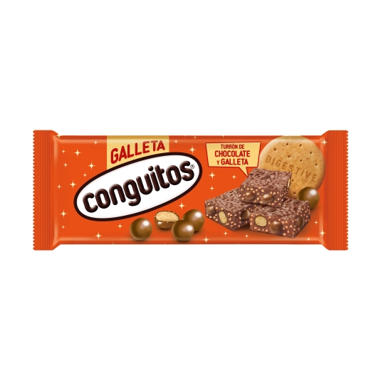 turrón chocolate y galleta, 180g