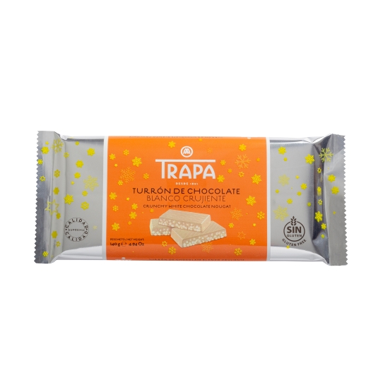 turrón chocolate blanco crujiente, 140g