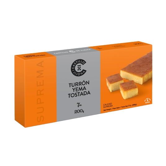 turrón yema tostada suprema, 200g