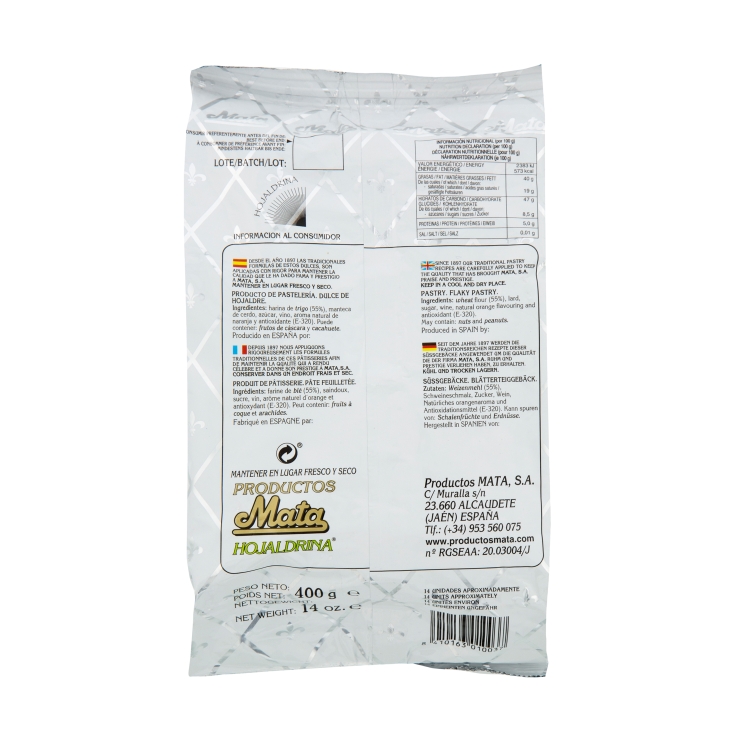 hojaldrina, 400g