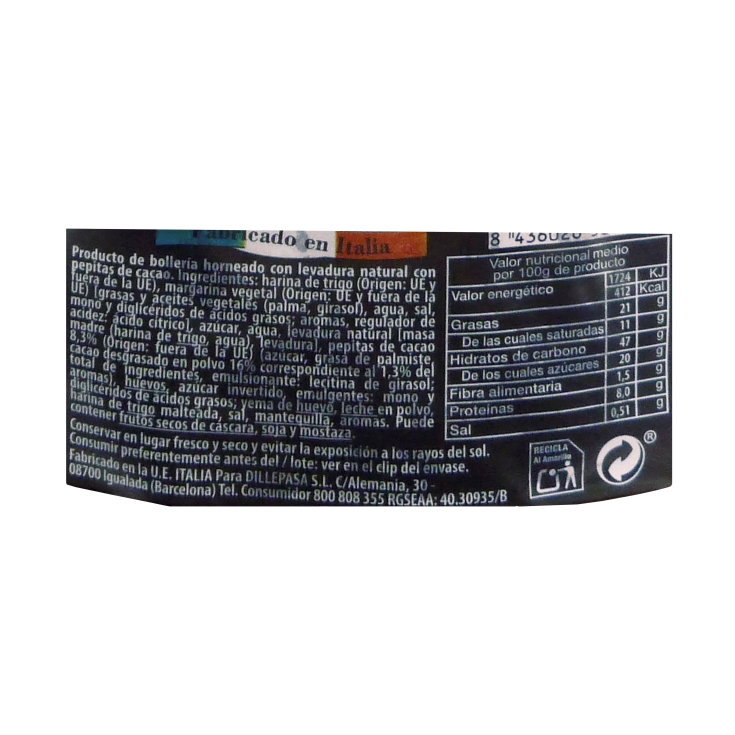 panettone chocolate, 500g