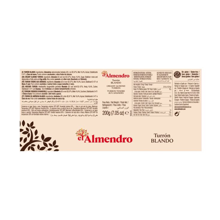 turrón blando, 200g