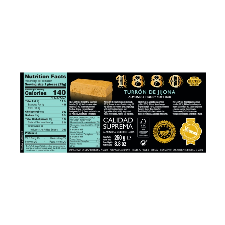turrón jijona, 250g