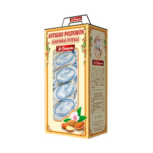 antiguo polvoron almendras enteras, 320g