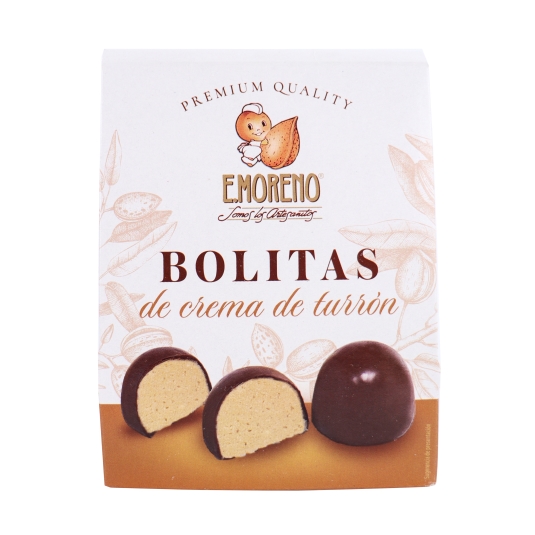 bolas rellena crema de turrón, 130g
