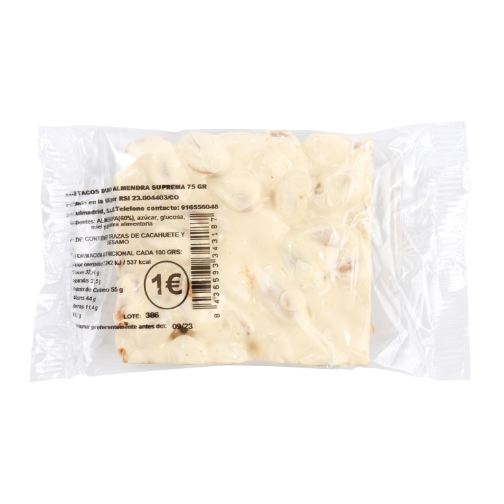 surtido turrón almendra, 75g